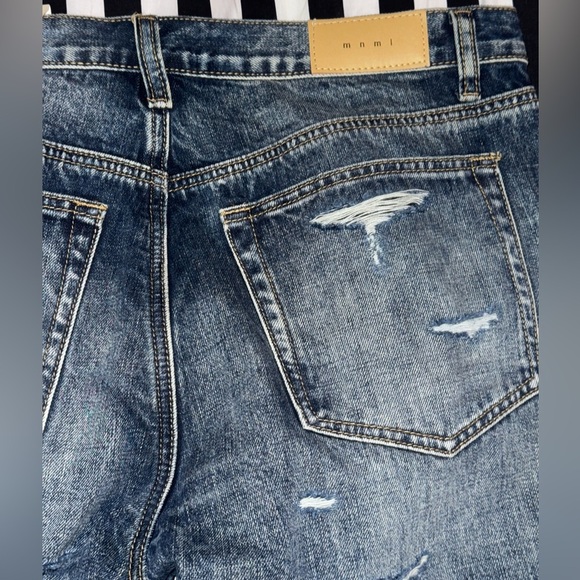 NWT Men’s mnml Ultra Baggy Distressed Denim jeans size 32 - Picture 5 of 12